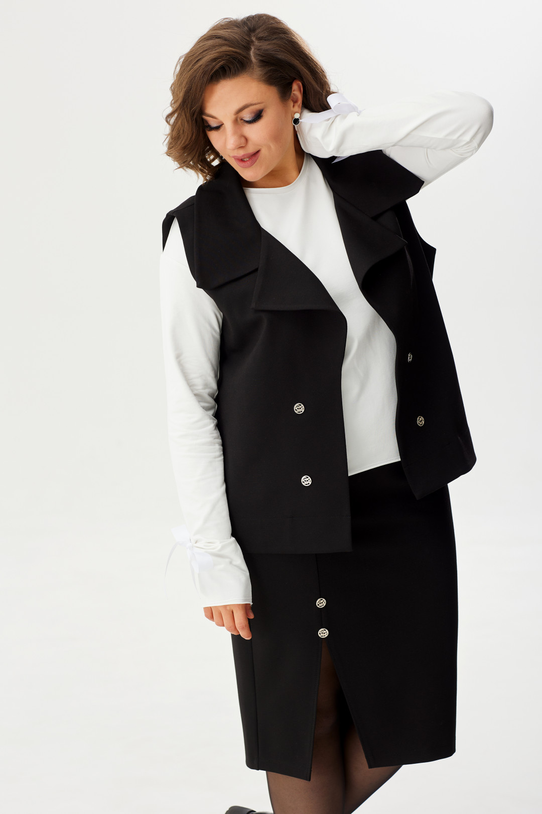 Костюм BegiModa 3044 черный - фото 3